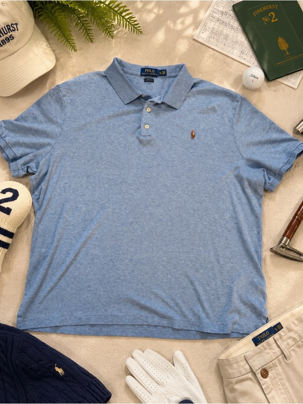 Polo Ralph Lauren Classic Fit Blue Polo Shirt XL